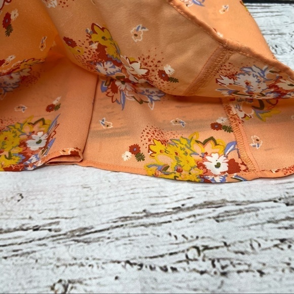 NWT Loft Outlet Floral Print Babydoll Ruffle Strap Top Size XS - Picture 6 of 8